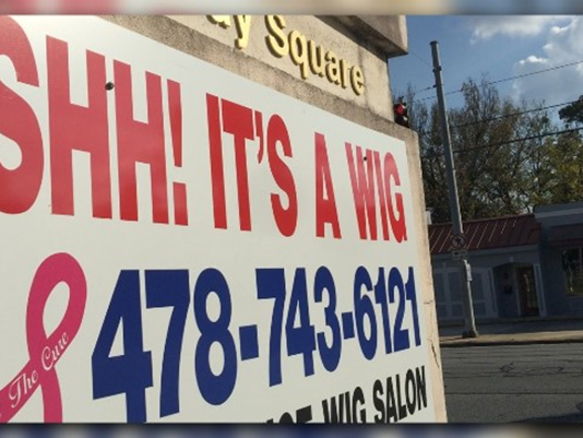 Just Curious: Whats the story behind the Shh! Its a Wig business in Macon?