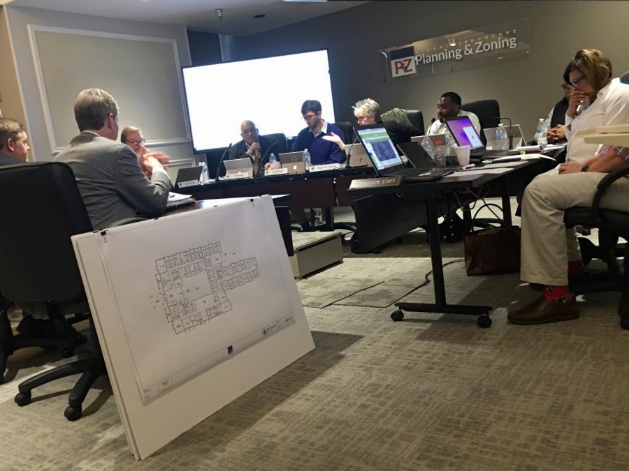 The Macon-Bibb County Planning and Zoning Commission considers rezoning a parcel at 5171 Bowman Road for an assisted living, memory care facility.