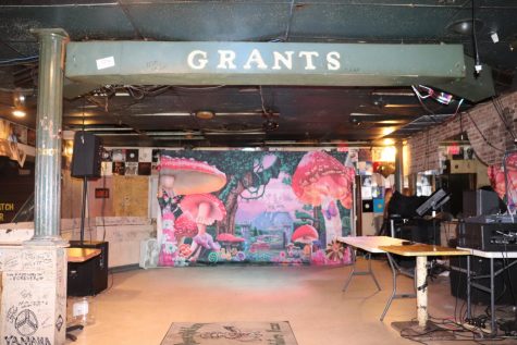 Stage on the main floor of Grants Lounge