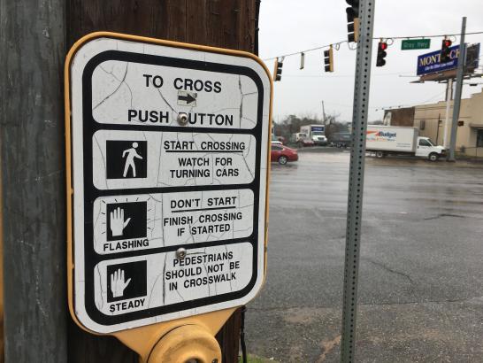 Some Macon residents choose to risk the walk across the busy road instead of heading in the oposite direction just to reach the sidewalk. 
“I don’t have much of a problem but I can see how someone who walks a little slower might,” said Mary Smith, who had just crossed the road on her way to the bus stop.