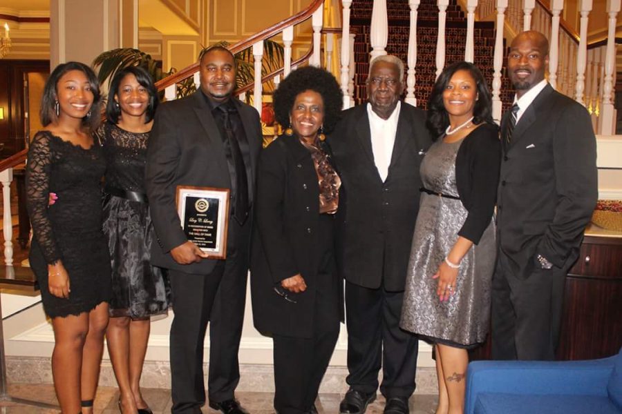 The Laney family and a member of the Lucy Laney Alumni Association at a Hall of Fame induction ceremony in March 2016 in Augusta, GA.