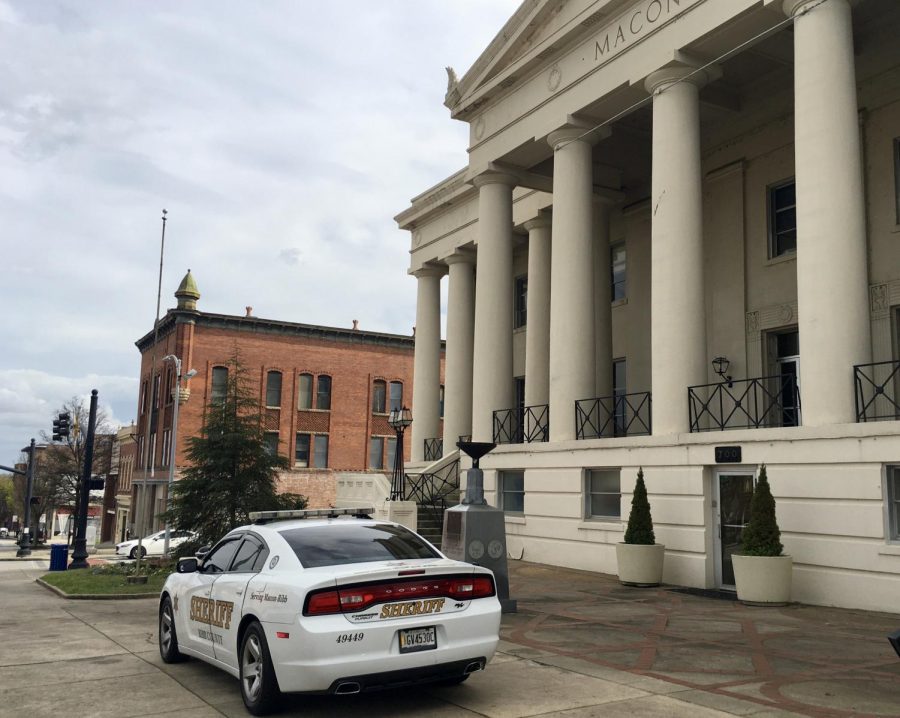 Macon-Bibb County workers follow COVID-19 guidelines as they carry out vital services for the community. 