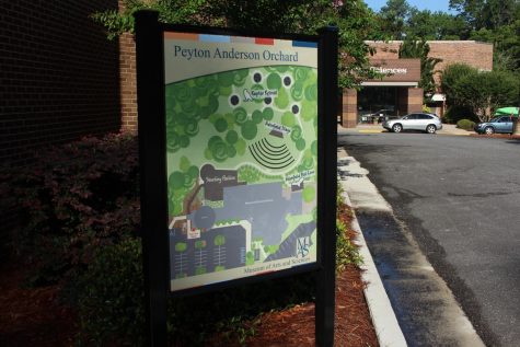 A map of Peyton Anderson Orchard at the Museum of Arts and Sciences