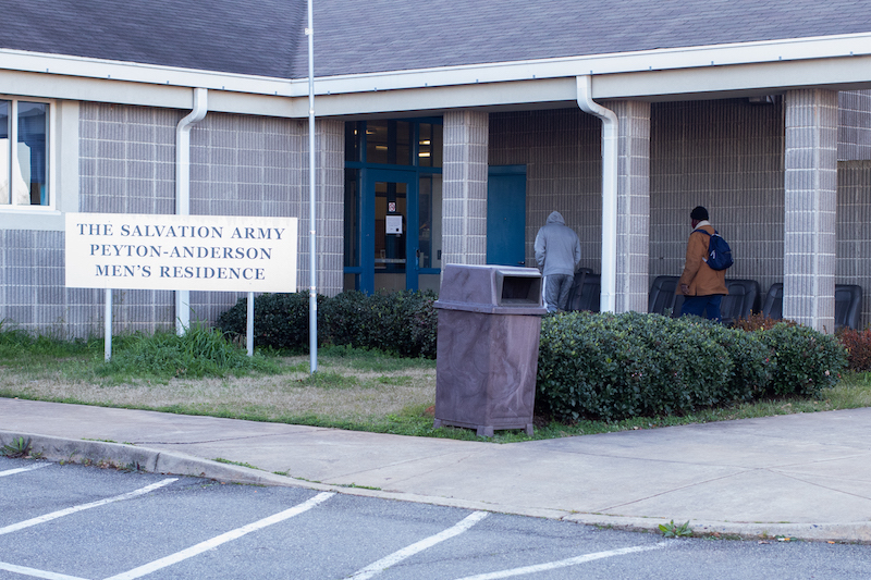 The Salvation Armys Peyton-Anderson Mens Residence in downtown Macon is just one shelter helping the homeless find a warm place to sleep in Macon. 