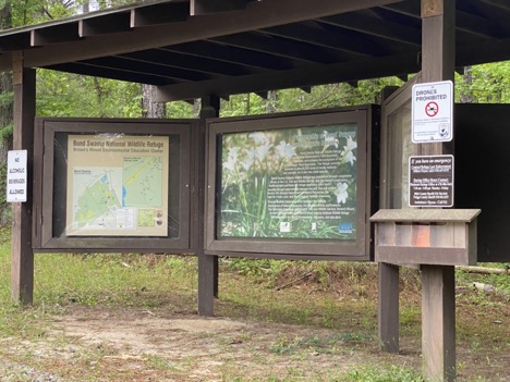 Visitor’s information at Brown’s Mount Trail. 