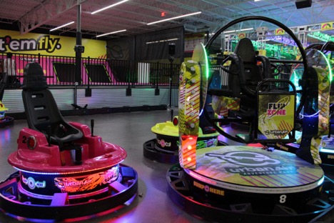 Urban Air features a plethora of activities, such as trampolines, a ropes course, laser tag and, featured in the photo above, bumper carts.