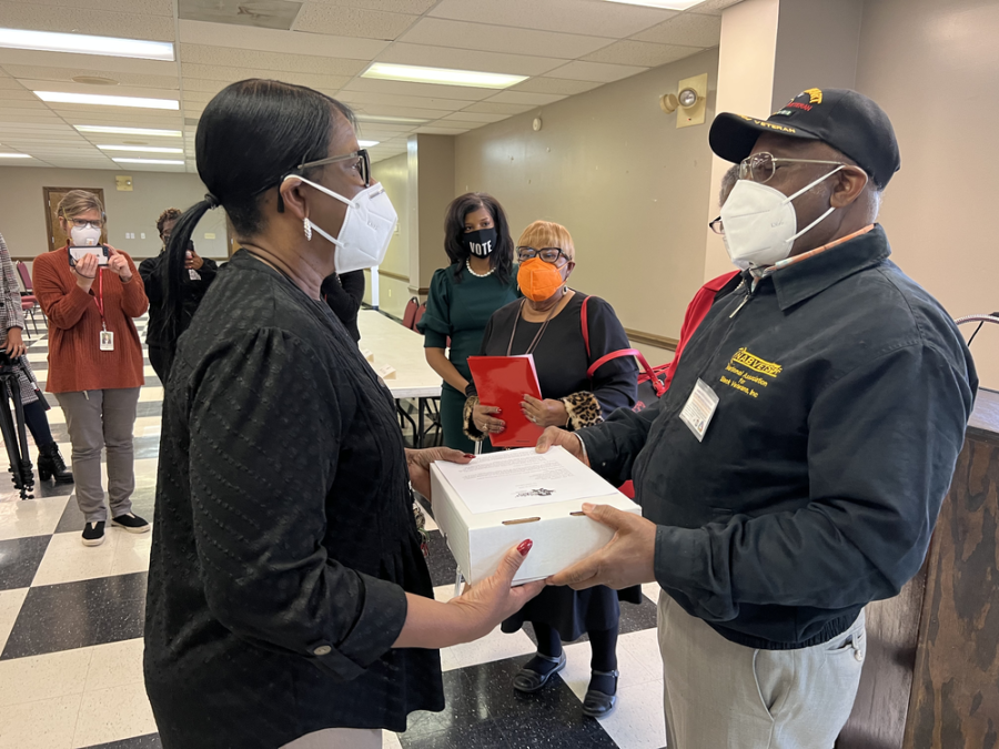 Voting rights groups deliver a petition to temporarily halt the consolidation of Lincoln Countys seven polling places into one. The county seat of Lincolnton, population 1,500, is located about 50 miles northwest of Augusta.