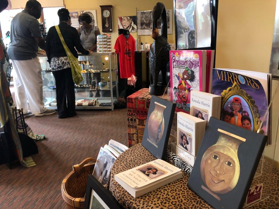 Visitors to the Tubman African American Museum visit the gift shop Thursday. The Museums Pan African Festival is this weekend in the parking lot of the Macon Coliseum. 