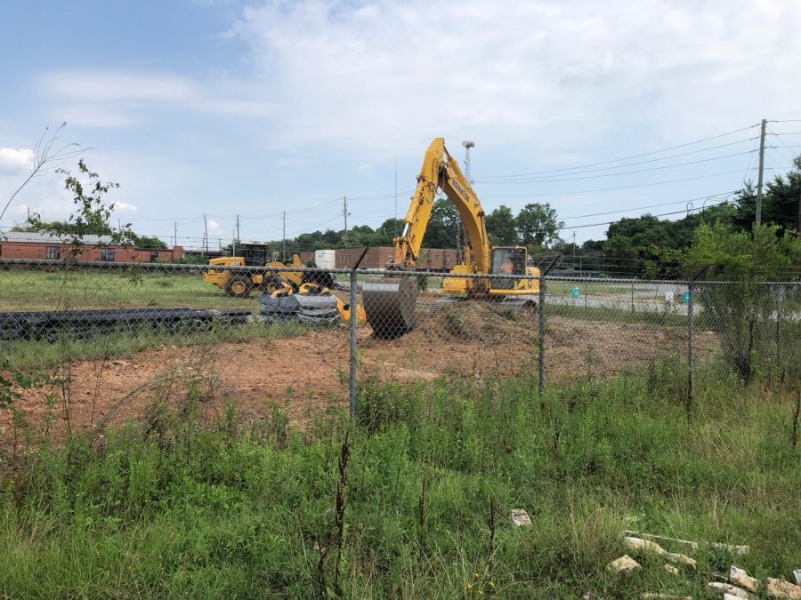 Heavy equipment recently clears the construction site where the Macon Housing Authority and Depaul USA are building Central City Apartments that are expected to be completed at the end of 2023.