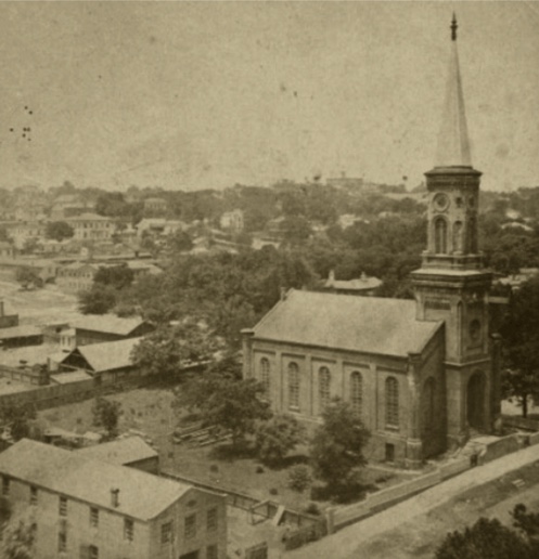 First Presbyterian Church held outdoor prayer meetings on the site in the late 1800s, according to the churchs P&Z application. 