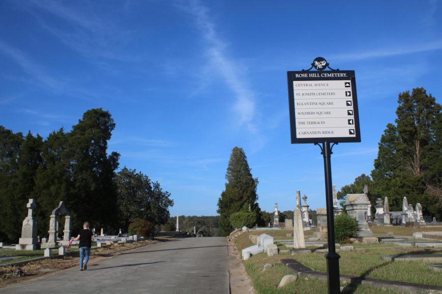 Rose Hill Cemetery Sign and Graves