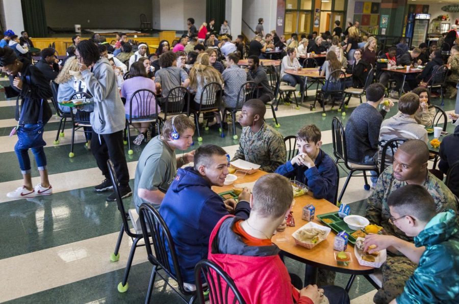 The cafeteria at Bibb Countys Rutland High school in 2017.