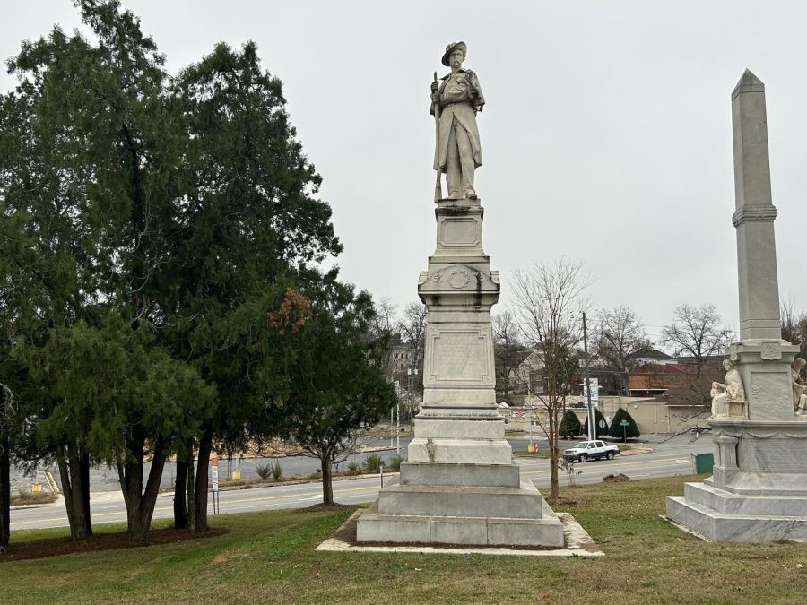 Confederate statue of an anonymous soldier on display in Macon, Georgia at the Rose Hill Cemetery. The statue was moved from downtown Macon a month before the ban on critical race theory went into effect in the state. 
