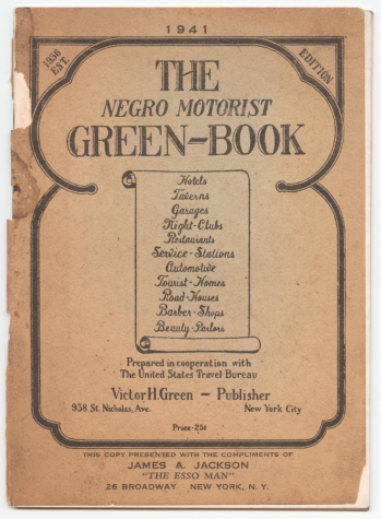 Pictured above is the cover of the 1941 Green Book edition. Photo courtesy of The Smithsonian Institution.