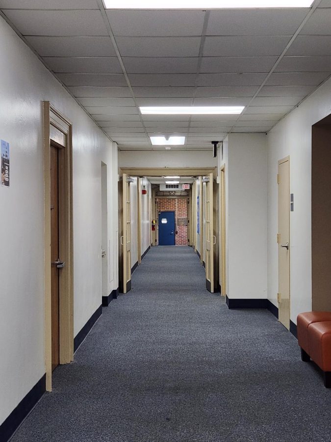 One of the halls on the first floor of the MEP building. 