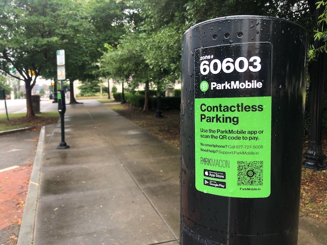 Macon-Bibb Countys Urban Development Authority now manages downtown public parking meters through the ParkMobile app.