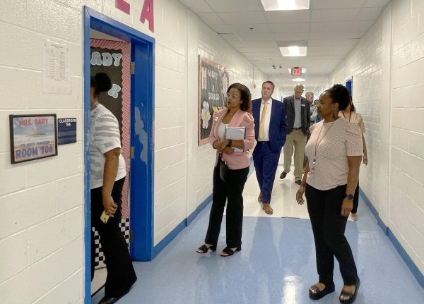 Staff and board members of the State Charter Schools Commission visited Cirrus Academy on Aug. 23, 2023, to discuss the schools eligibility for renewal of its charter contract. The current two-year probationary charter expires in June 2024.