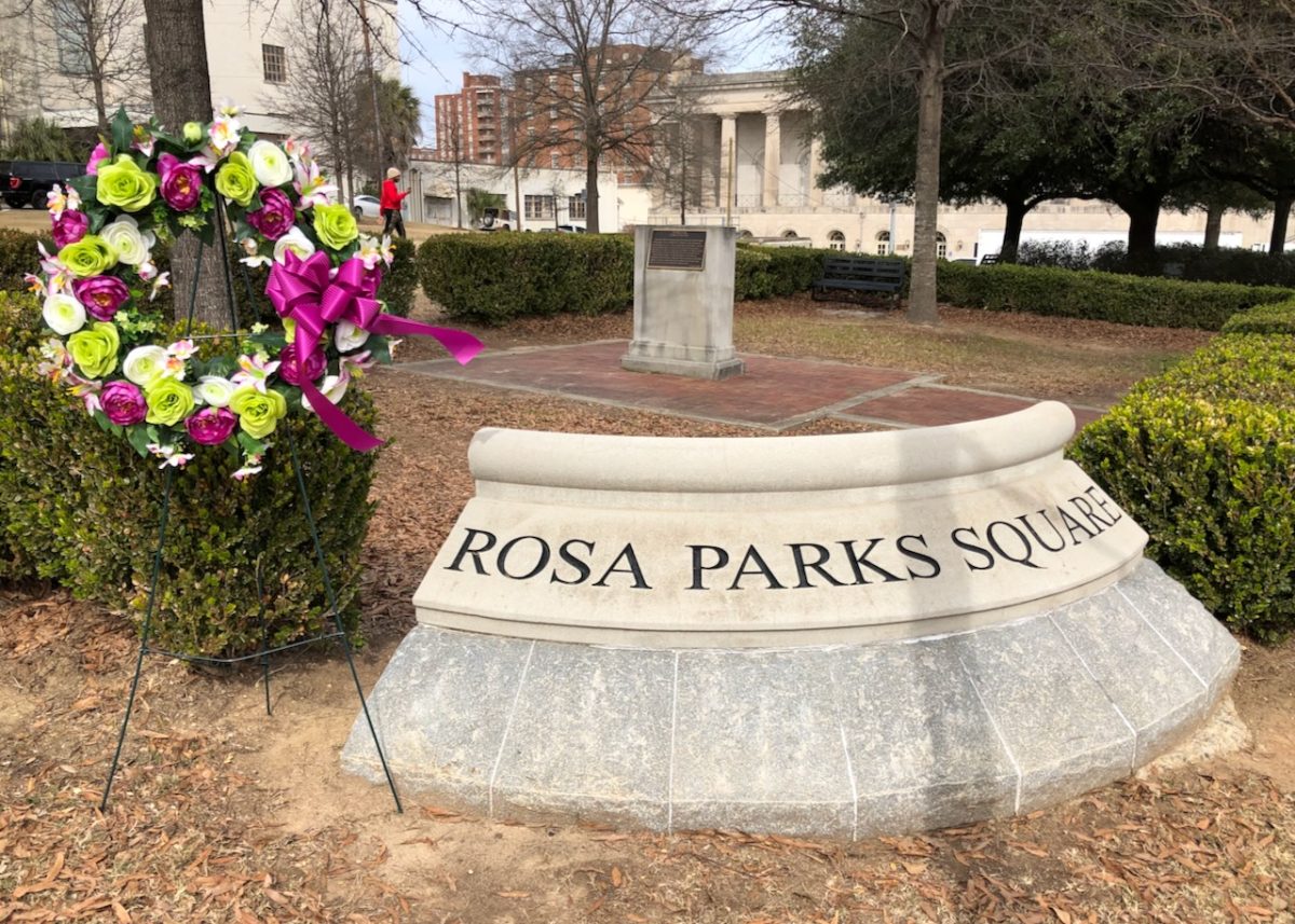 The+Friends+of+Rosa+Parks+Square+board+placed+a+wreath+at+the+park+that+bears+her+name+in+honor+of+the+late+Civil+Rights+leaders+111th+birthday+on+Feb.+4%2C+2024.+