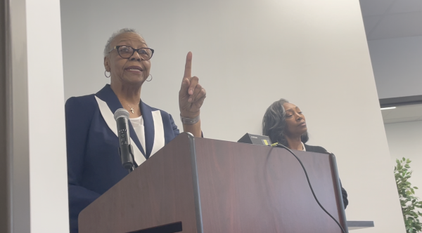 Cirrus Academy Superintendent Gail Fowler tells the State Charter Schools Commission, “we stand to pledge that we’re going to continue this work of what success is as we continue to grow and provide an opportunity – a choice – for students in Macon-Bibb County.”