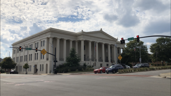 The Bibb County Courthouse is where hearings involving housing issues and evictions take place.