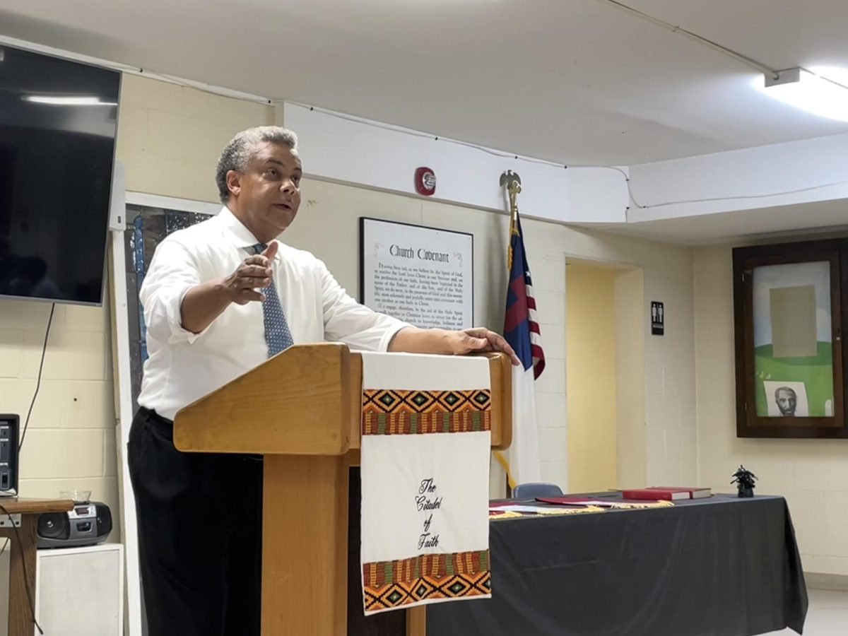 Macon-Bibb County Commissioner-elect Stanley Stewart hosts the first meeting of the east Macon neighborhood associations at Mount Moriah Missionary Baptist Church on Aug. 5, 2024. 