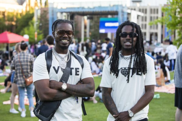 Mercer Votes helped students register to vote at Bearstock 2024.