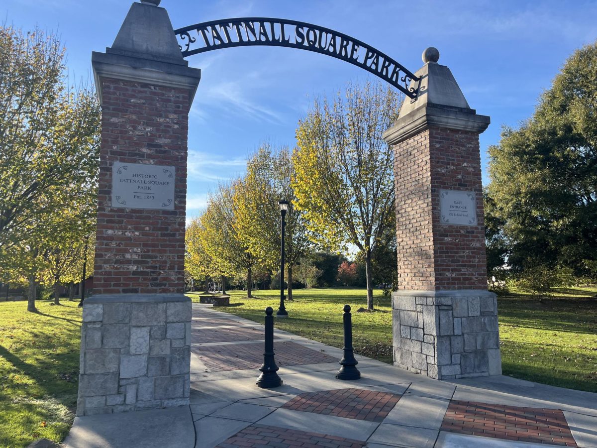 A photo of Tattnall Square Park's entry way taken on Nov. 24, 2024.