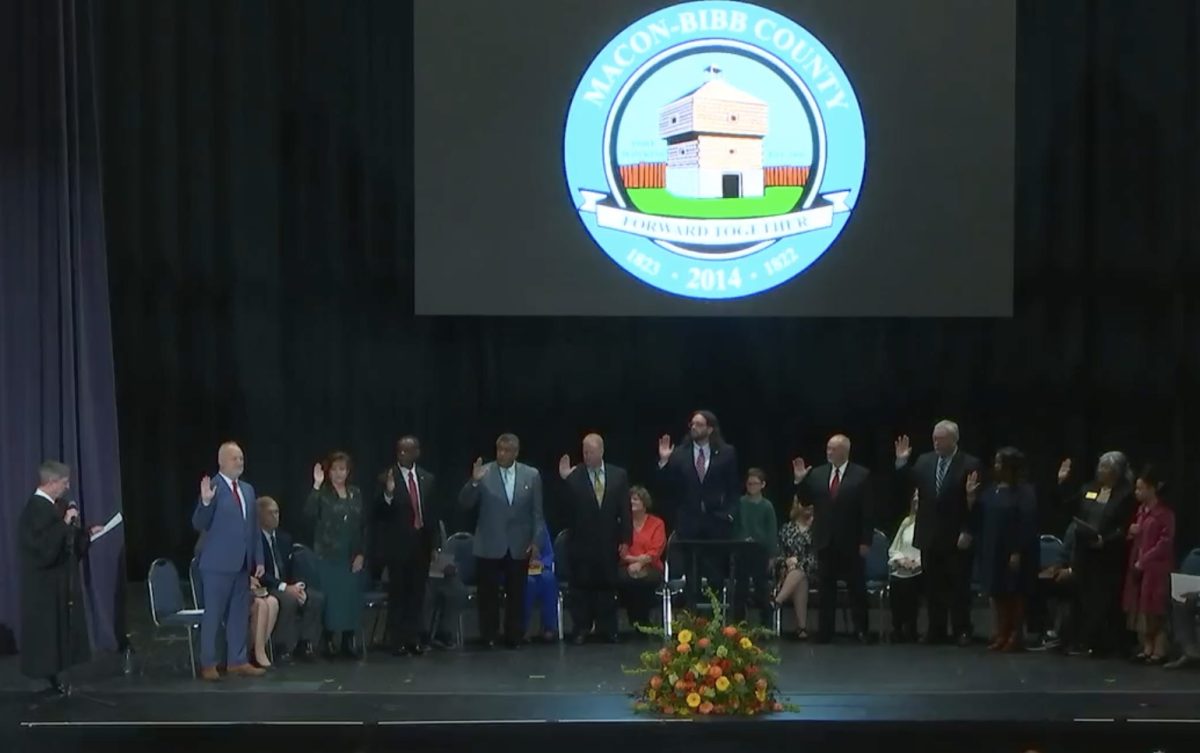 Macon-Bibb County's mayor and county commissioners swear they are not the holders of any public money after taking the oath for the new 4-year term beginning in January. 