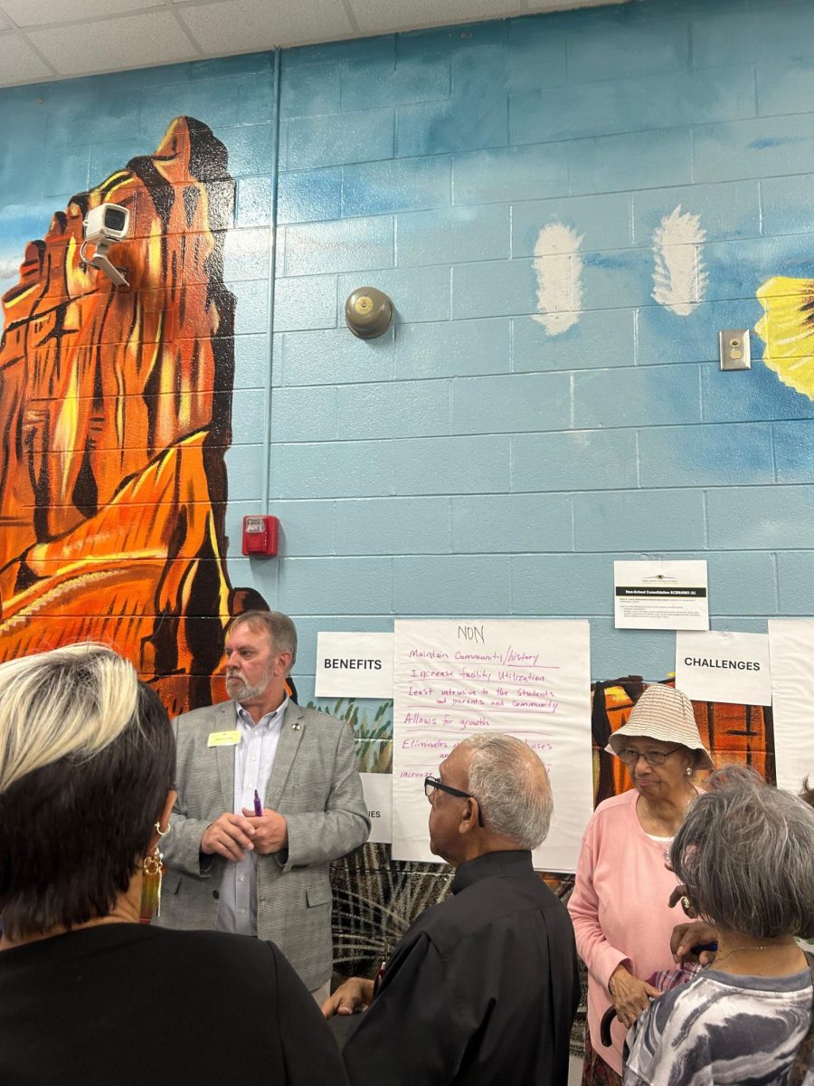 Concerned parents, community members, and residents of Pleasant Hill gathered at L.H. Williams Elementary School on Thursday, Feb. 27, 2025, to discuss the pros and cons of the district's school consolidation plan.  