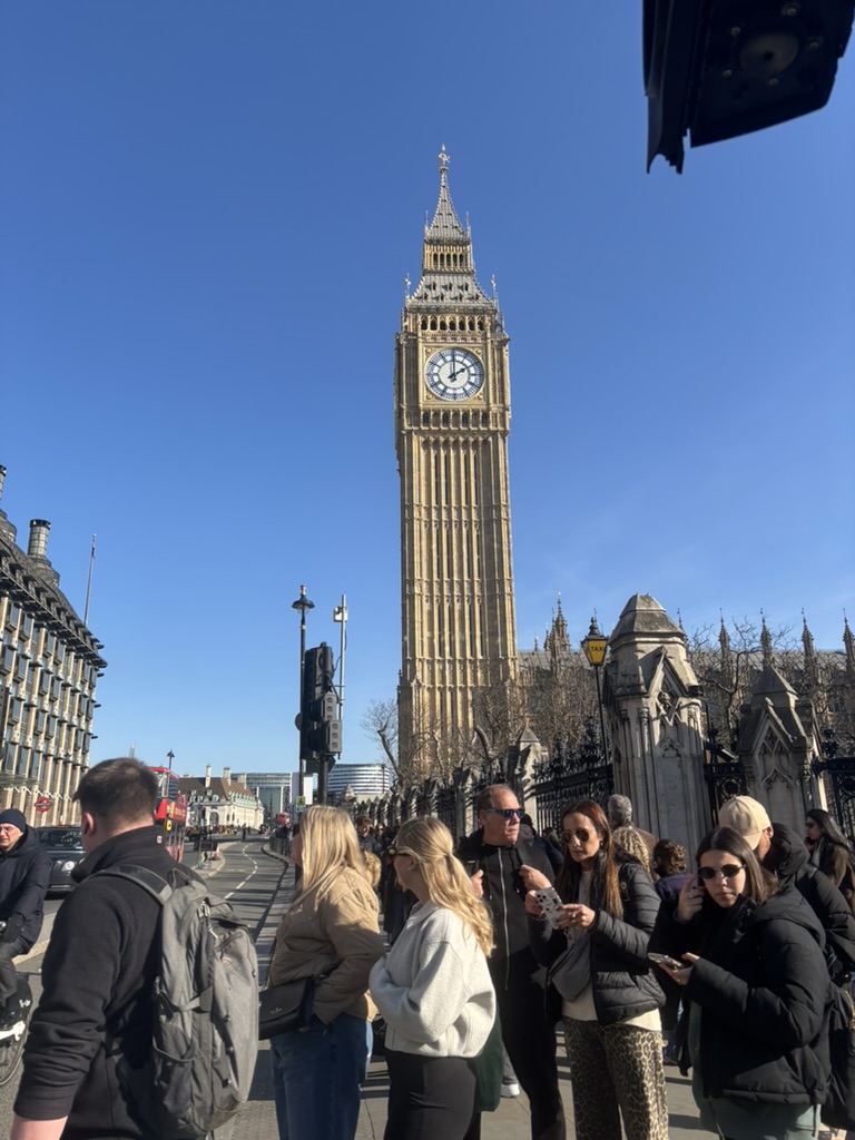 Big Ben Tower on a beautiful day. (March 2025)