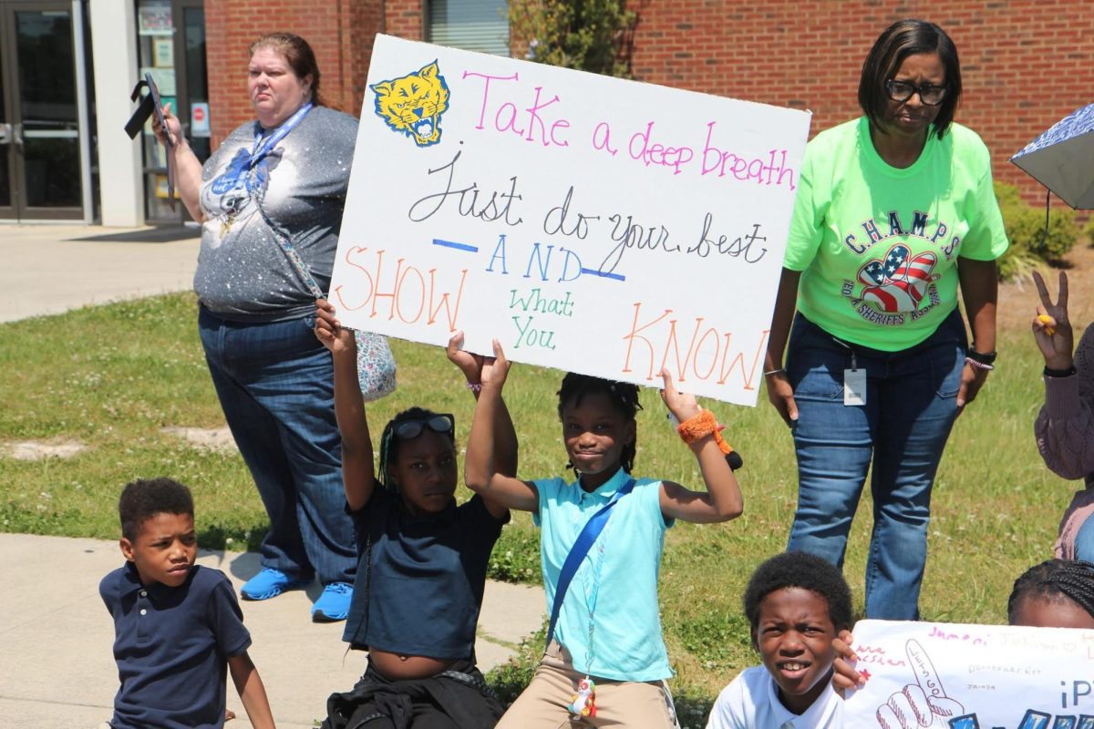 Picture of a parade hosted by the Ingram Pye Wildcats to express their encouragement for students taking the upcoming Georgia Milestones exam on April 18, 2025. Photo from Bibb County School District on Facebook.