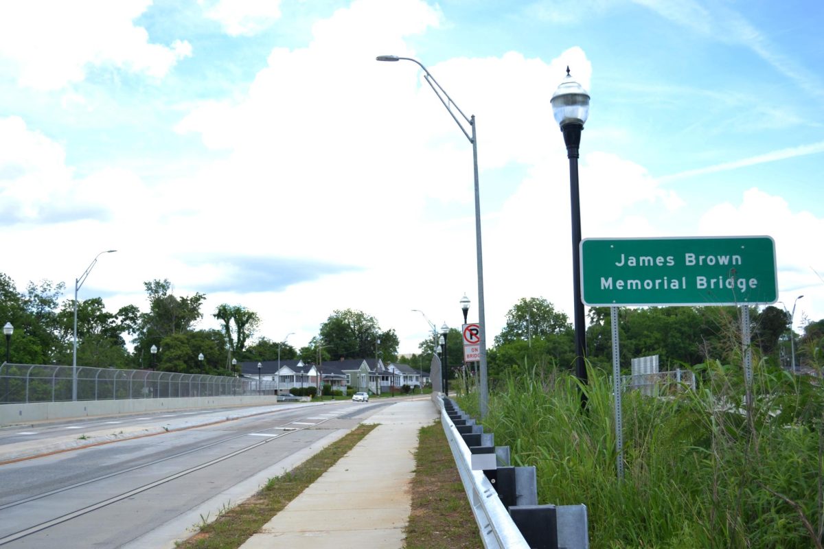 The James Brown Memorial Bridge in the Pleasant Hill neighborhood.