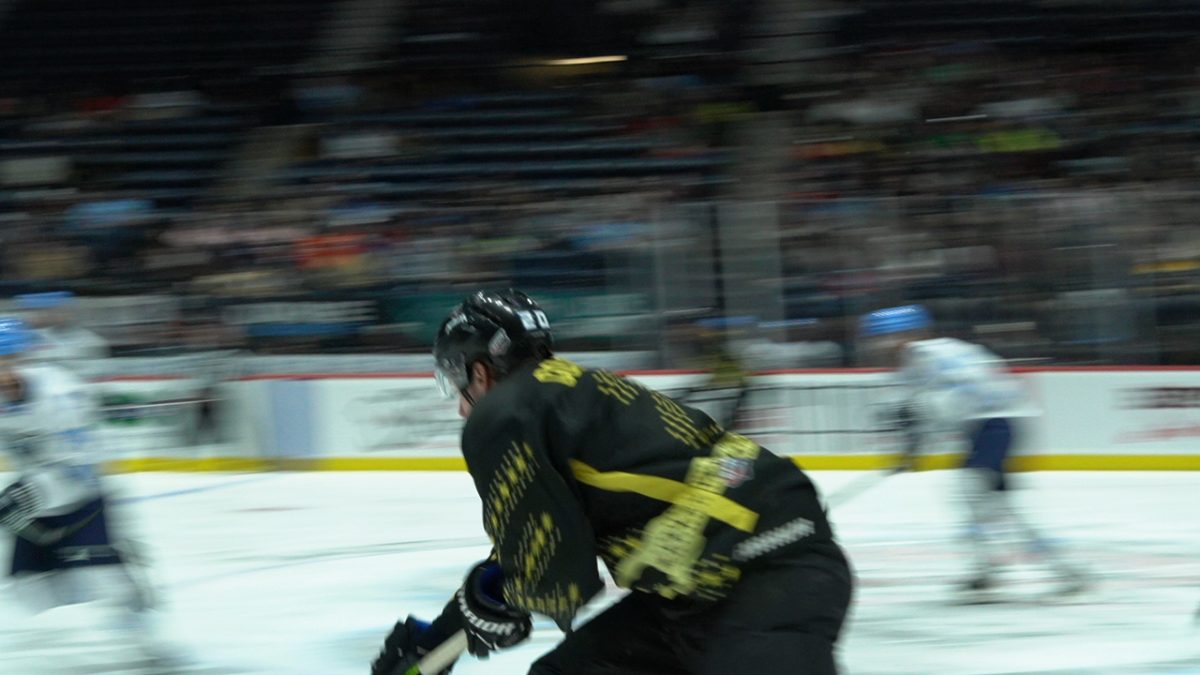 A photo from the Macon Mayhem’s home game on Elvis Night, Saturday, Jan. 11, 2025, at the Macon Coliseum in Macon, Georgia. The Mayhem defeated the Pensacola Ice Flyers 5–1 in Game 28 of the 2024–25 season.