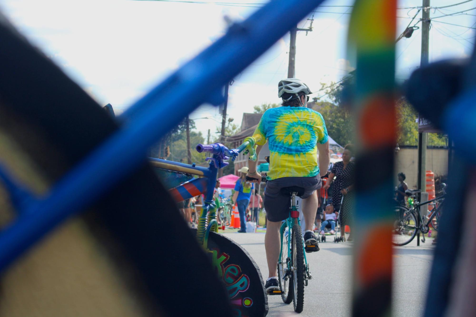 At Macon's Open Streets event on Sept. 28, 2025, cars were blocked off from select roads while bicyclists and pedestrians were able to use the streets without interference from drivers.