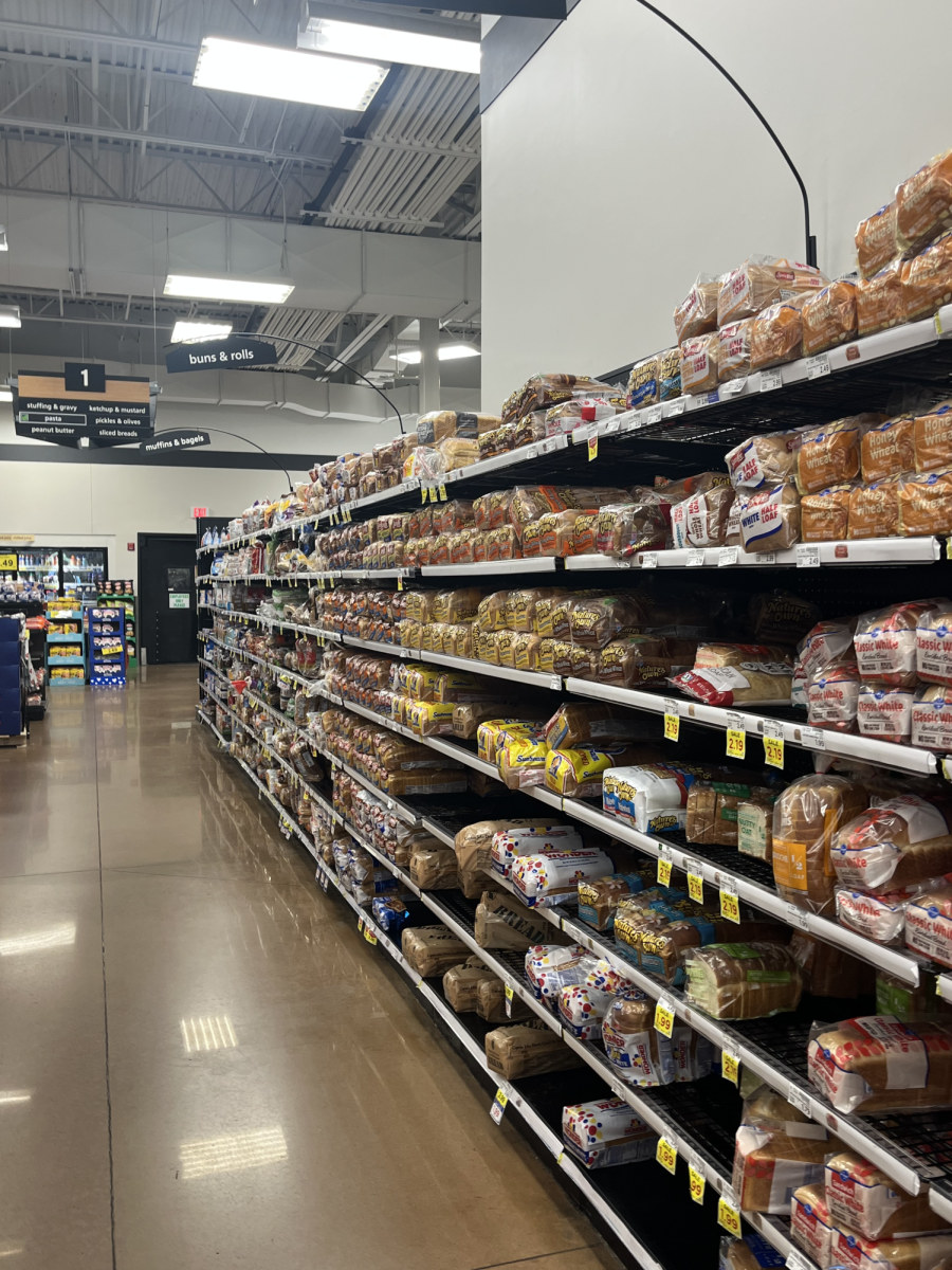 The Kroger off Log Cabin Road in Macon is one of several large chain groceries that operate in Macon and are located off main thoroughfares. 