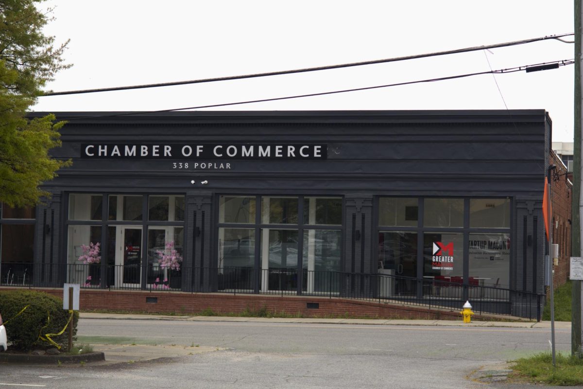 The Greater Macon Chamber of Commerce building in Macon, Ga. March 3, 2026. The chamber oversees the city's partnership with MakeMyMove, which offers incentives to people moving into Macon.