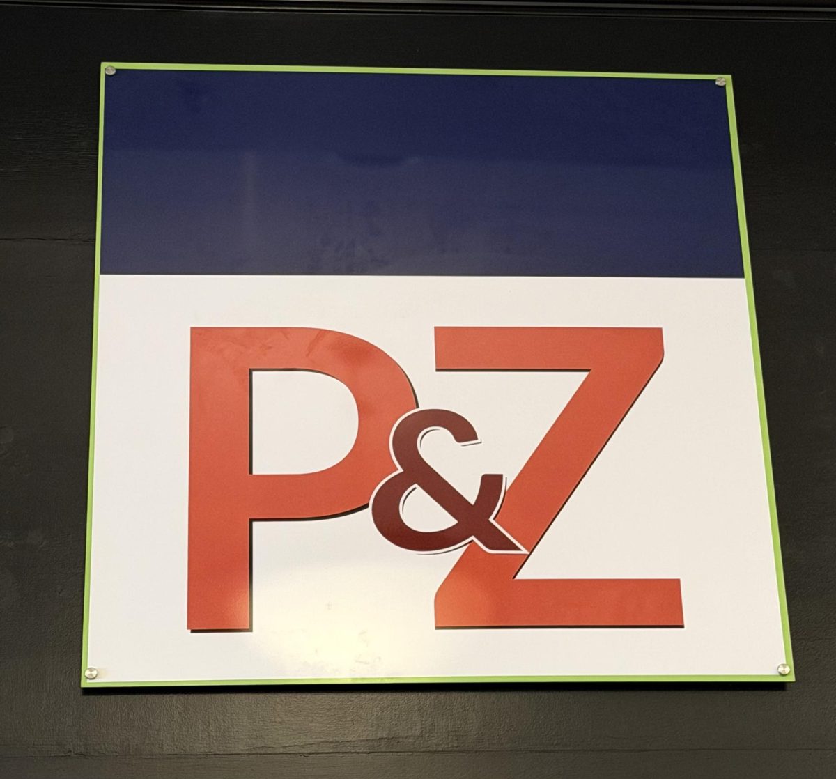 Photo of Macon Planning and Zoning sign in the Macon Mall. 