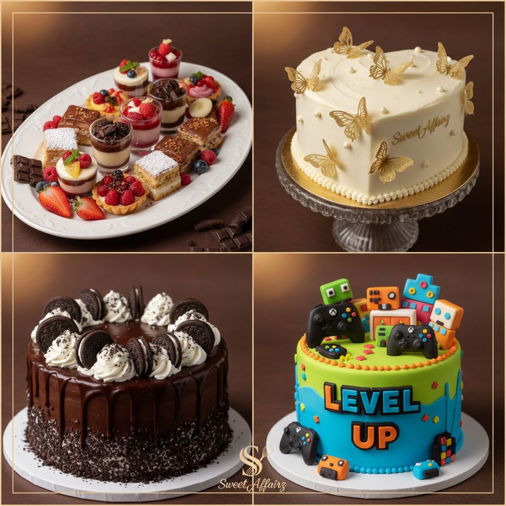 A few cakes baked by Sweet Affairz Dessert Shop in Macon, GA. Photo provided by @Sweet_Affairz on Instagram