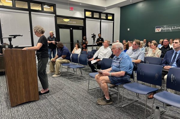 Costco engineer Julie Miller successfully appeals to Macon-Bibb County Planning & Zoning for a zoning change for a new wholesale warehouse store at the corner of Wesleyan Drive and New Forsyth Road. 